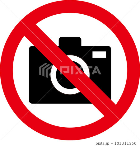 カメラ撮影禁止のアイコン カメラ撮影禁止のアイコン 103311550