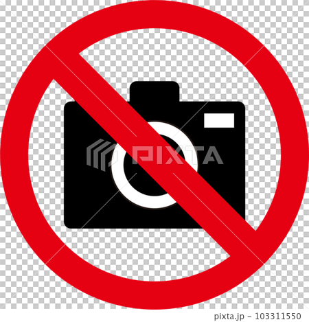 カメラ撮影禁止のアイコン カメラ撮影禁止のアイコン 103311550