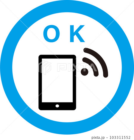 スマホ使用OKのアイコン 103311552
