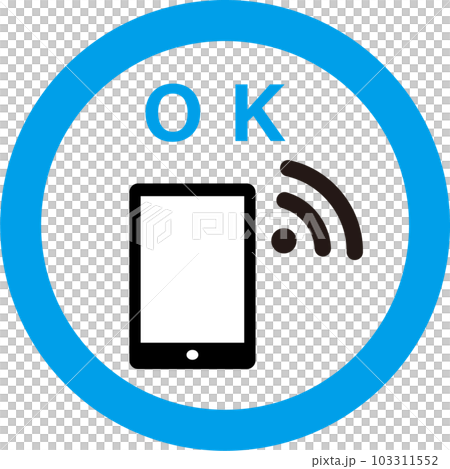 スマホ使用OKのアイコン 103311552