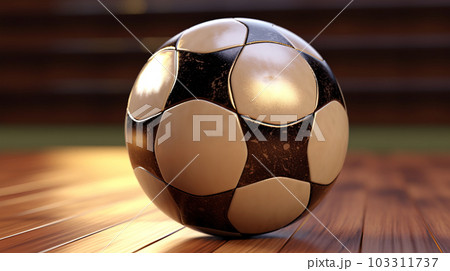 Soccer ball for posters, banners, sports concept, Generated AI 103311737