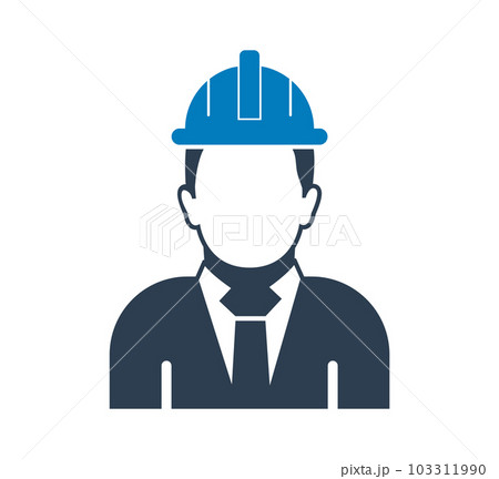 Male Engineer Icon. Flat style vector EPS. Male Engineer Icon. Flat style vector EPS. 103311990