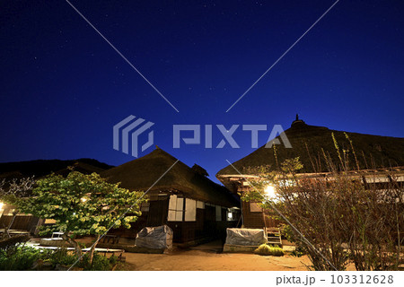 大内宿の夜景・星空 大内宿の夜景・星空 103312628