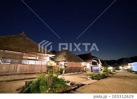 大内宿の夜景・星空 大内宿の夜景・星空 103312629