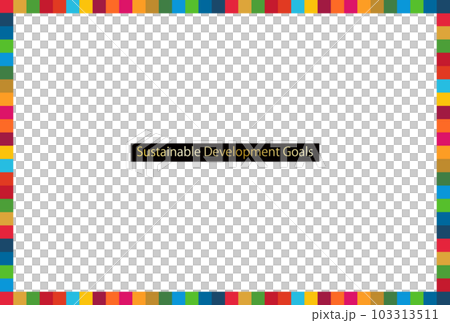 SDGs 17 color square frame A size 103313511