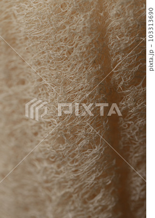 Closeup shot of loofah body scrub 103313690