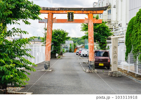 京都市山科区の折上稲荷神社(働く女性の守り神) 赤鳥居 京都市山科区の折上稲荷神社(働く女性の守り神) 赤鳥居 103313918