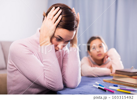 Mother upset her daughter 103315492