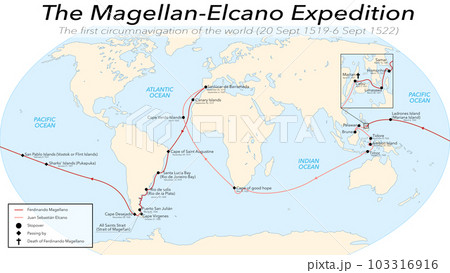 The Magellan-Elcano Expedition, the first circumnavigation of the world (20 Sept 1519-6 Sept 1522) 103316916