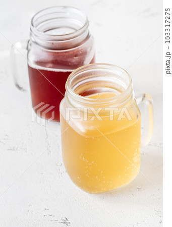 Two kombucha jars 103317275