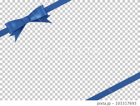 斜めの青色のリボン フレーム用 斜めの青色のリボン フレーム用 103317693