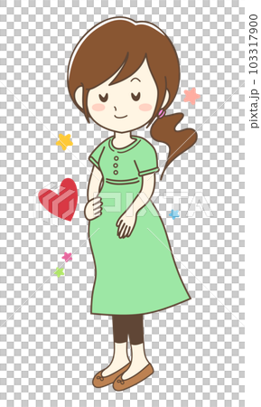 mom looking forward to seeing her baby 103317900