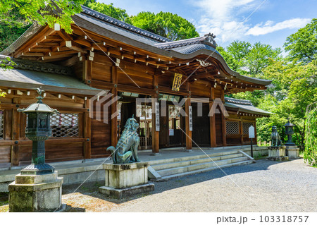 京都市山科区の大石神社 拝殿 京都市山科区の大石神社 拝殿 103318757