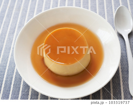皿の上のプリン 103319737