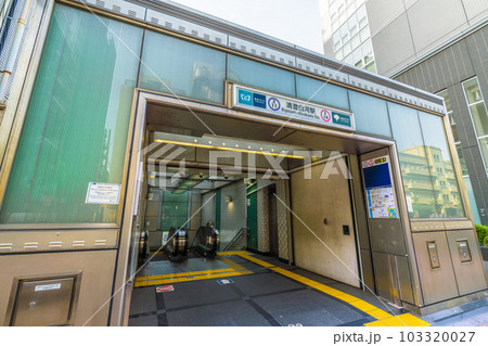 日本の東京都市景観 清澄白河駅（出入口B1）などを望む 103320027