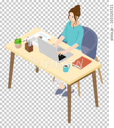 女人在家工作 女人在家工作 103320721