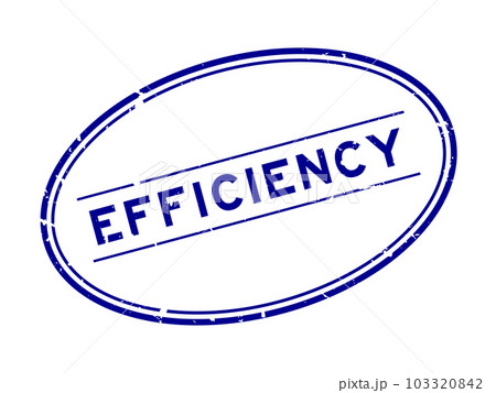 Grunge blue efficiency word rubber seal stamp on white background Grunge blue efficiency word rubber seal stamp on white background 103320842