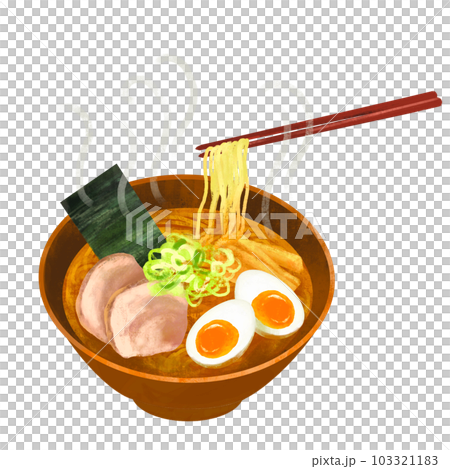 味噌拉麵筷子的插圖 103321183