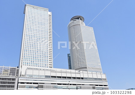 名古屋駅太閤通口側から見たセントラルタワーズ 103322298