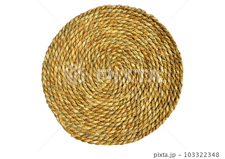 Round woven mat made of water hyacinth fibers, wicker table mats, rattan round woven straw Round woven mat made of water hyacinth fibers, wicker table mats, rattan round woven straw 103322348