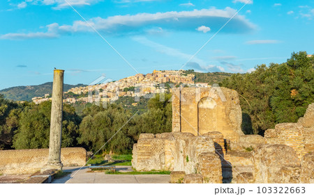 Villa Adriana or Hadrian's Villa. Roman archaeological complex at Tivoli, Italy Villa Adriana or Hadrian's Villa. Roman archaeological complex at Tivoli, Italy 103322663