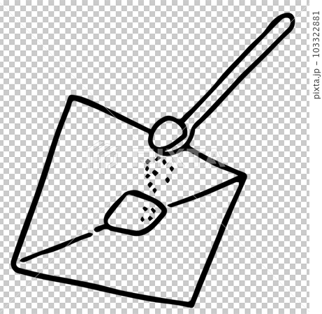 薬さじと薬包紙線画 薬さじと薬包紙線画 103322881