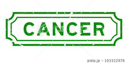 Grunge green cancer word rubber seal stamp on white background Grunge green cancer word rubber seal stamp on white background 103322976
