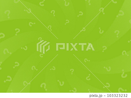 クエスチョンマークの模様の背景素材、グリーン クエスチョンマークの模様の背景素材、グリーン 103323232