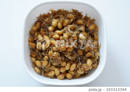 じゃこと大豆の甘辛炒め じゃこと大豆の甘辛炒め 103323394
