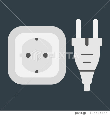 power outlet plug type f vector flat illustration power outlet plug type f vector flat illustration 103323767