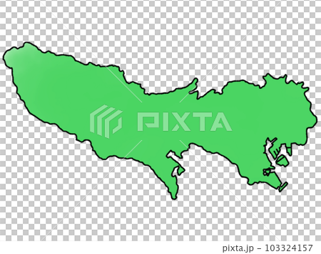 Slightly loose Tokyo map - Stock Illustration [103324157] - PIXTA