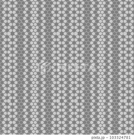 Seamless hexagonal abstract pattern on a gray backgraund Seamless hexagonal abstract pattern on a gray backgraund 103324781