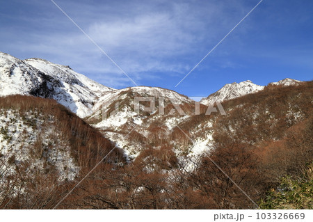 厳冬期の那須岳の風景 ( 栃木県 那須町 / 12月 ) 103326669