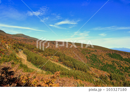 あだたら山ロープウェイから望む秋の安達太良山の紅葉 ( 2022年10月 / 福島県 ) あだたら山ロープウェイから望む秋の安達太良山の紅葉 ( 2022年10月 / 福島県 ) 103327180