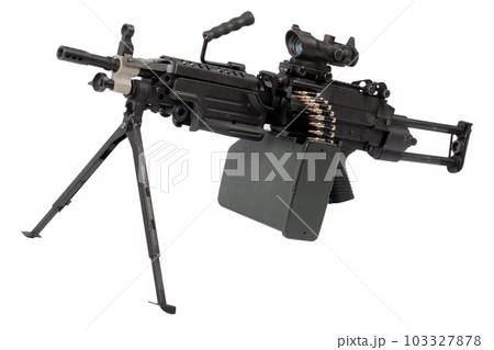 M249 "Para" light machine gun SAW - Squad Automatic Weapon, widely used in the U.S. Armed Forces. M249 "Para" light machine gun SAW - Squad Automatic Weapon, widely used in the U.S. Armed Forces. 103327878