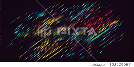 Trendy glitch pattern on dark background. Modern style vector. Abstract geometric elements 103329067
