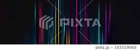 Trendy glitch pattern on dark background. Modern style vector. Abstract geometric elements 103329068