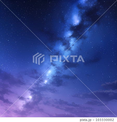 夜空に星がたくさん光っている風景 103330002