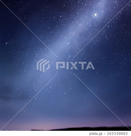 夜空に星がたくさん光っている風景 103330003
