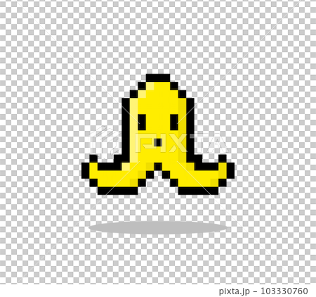 Banana character 8 bit pixel. food in Illustration of 8 -bit game assets vector. Banana character 8 bit pixel. food in Illustration of 8 -bit game assets vector. 103330760