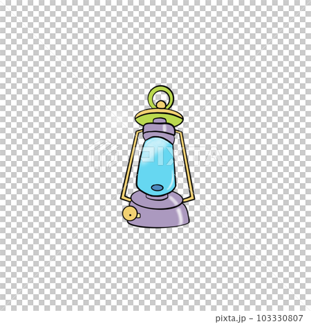 Lamplight, camping, roam about the forest , element , hand draw , outline, 103330807