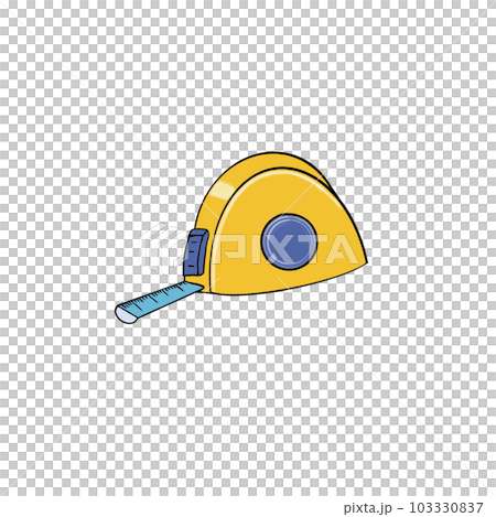 carpentry equipment and home building equipment, tape measure , hand draw, element, carpentry equipment and home building equipment, tape measure , hand draw, element, 103330837