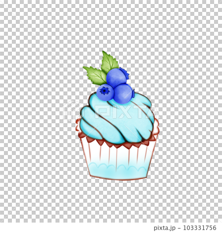 Cupcake With strawberry topping, element , minimal, cake, hand draw, Cupcake With strawberry topping, element , minimal, cake, hand draw, 103331756