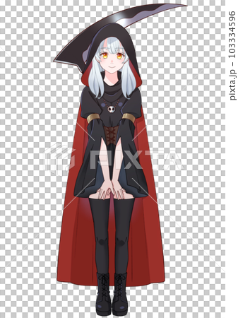 一個穿著死神風格服裝的可愛女孩 103334596