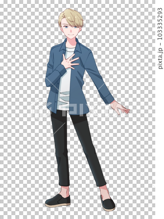 爽やかな金髪の若い男性 103335293