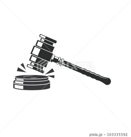 black judge's gavel vector element concept design template black judge's gavel vector element concept design template 103335592