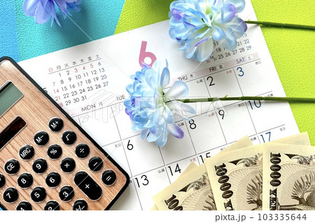 6月に使うお金 費用や料金や金額 6月に使うお金 費用や料金や金額 103335644