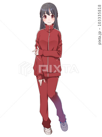清楚な黒髪高校生の女の子 103335818
