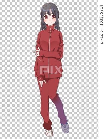 清楚な黒髪高校生の女の子 103335818