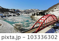 破間川ダム　雪流れ 103336302
